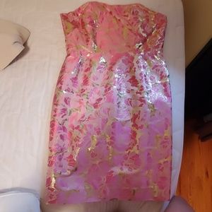 Lilly Pulitzer strapless dress